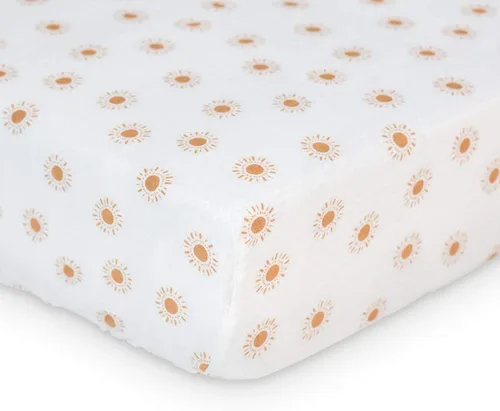 Miniatura 13 de Lulujo Sábanas de muselina para cuna, sábanas ajustables para colchón de cuna para niños y niñas, 28 x 52 pulgadas, 1 paquete de margaritas
