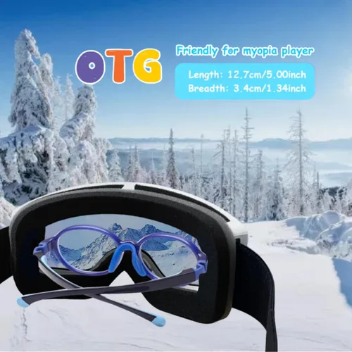 Miniatura 9 de EXP VISION Gafas de Esquí/Snowboard Parent-child Gafas de Nieve Sobre Gafas para Hombres, Mujeres, Adolescentes y Niños Gafas de esquí