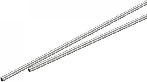 uxcell Tubo redondo de acero inoxidable 304 0.079 in OD 0.012 in espesor de pared 11.811 in longitud 2 piezas