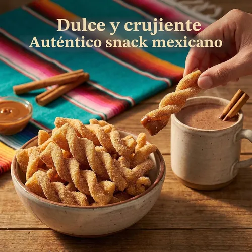 Miniatura 8 de Giros de trigo para freír (Duritos/Duros) – Giros de trigo mexicanos - Chicharrones de Harina Haz giros de azúcar y canela 1 libra – Don Turinos