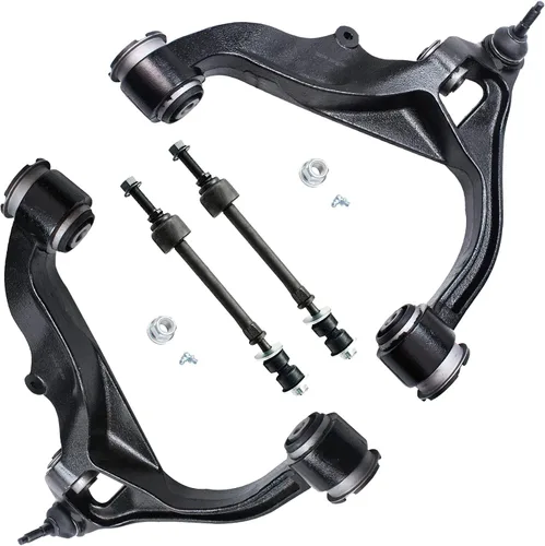 Miniatura 221 de Detroit Axle - Brazos de control superiores traseros para Chrysler 300 Dodge Challenger Charger Magnum, reemplazo del conjunto de brazos de control