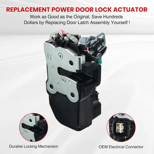 Miniatura 2 de SYERAL Actuador eléctrico para cerradura de puerta trasera derecha del lado del pasajero 931-645, motor de pestillo compatible con Dodge Ram 1500