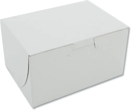 SCT - Cajas para panadería blancas de una pieza, sin ventana, 4 x 2 x 5.5 pulgadas, blanco, papel, 250 unidades