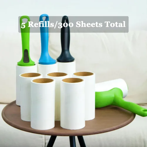 Miniatura 7 de Recambios de rodillo gigante de pelusa de 4.6 pulgadas compatible con rodillos de pelusa gigantes Evercare y rodillo de pelusa con mango en T