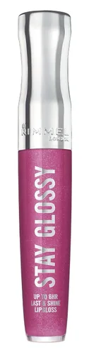 Miniatura 58 de Rimmel Stay Glossy Brillo de labios - Fórmula ligera y no pegajosa para color y brillo de labios - 130 Blushing Belgraves,.18oz Belgraves sonrojados