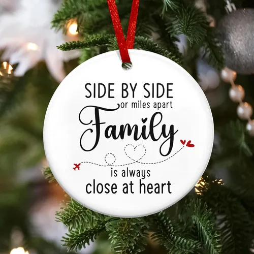 Miniatura 3 de Adornos navideños de cerámica para hombres y mujeres – Adornos de Navidad de cerámica 2025 para decoración de árboles, regalos de larga distancia