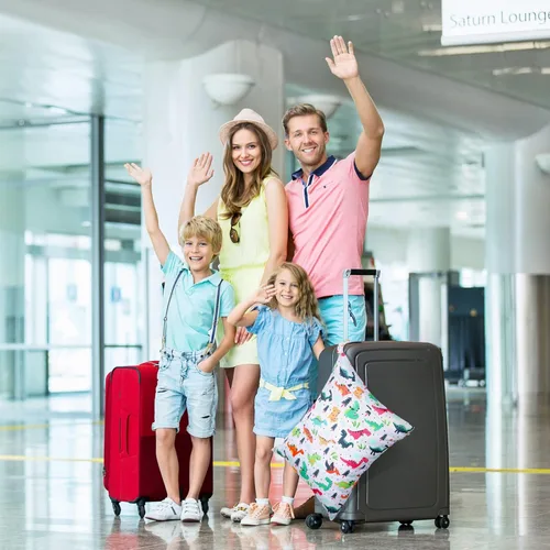 Miniatura 4 de Shappy Paquete de 2 bolsas grandes de viaje para lavandería, bolsa grande para ropa sucia impermeable para maleta, traje de baño, playa, gimnasio