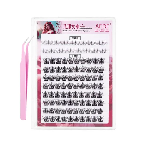 Miniatura 24 de Extensión de Pestañas DIY Efecto 3D Natural Individual 9/11/12mm Pestañas 80 Racimos Pestañas de Volumen Set Mixto, Extensión de Pestañas Caseras
