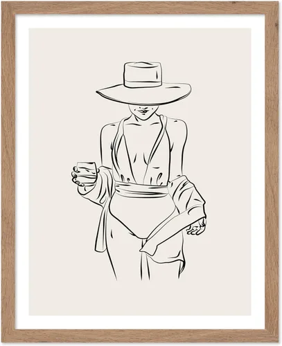 Miniatura 33 de Poster Master Póster de peonías – Estampado de flores retro – Ilustración floral – Ilustración en blanco y negro – Diseño de línea y abstracto