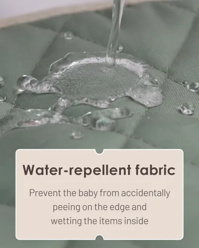 Miniatura 4 de Tiny Marvels Organizador de pañales para bebé, cesta repelente al agua para artículos esenciales para recién nacidos y estación de pañales, regalo