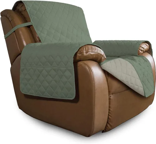 Miniatura 306 de Easy-Going - Funda para sofá, futón y sillón sin reposabrazos, reversible, resistente al agua, para mascotas y niños (azul oscuro/azul claro)