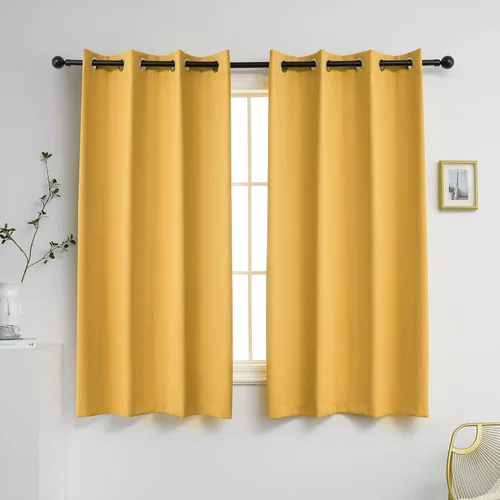 Miniatura 63 de YGO - Cortinas verdes de 183 cm de ancho por 213 cm de largo para dormitorio - Cortinas opacas con ojales en la parte superior, extra anchas