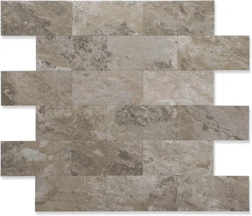 Miniatura 17 de STICKGOO azulejo de metro de 10 hojas para despegar y pegar, azulejo de pared autoadhesivo de PVC, salpicadero adhesivo de Calacatta para cocina
