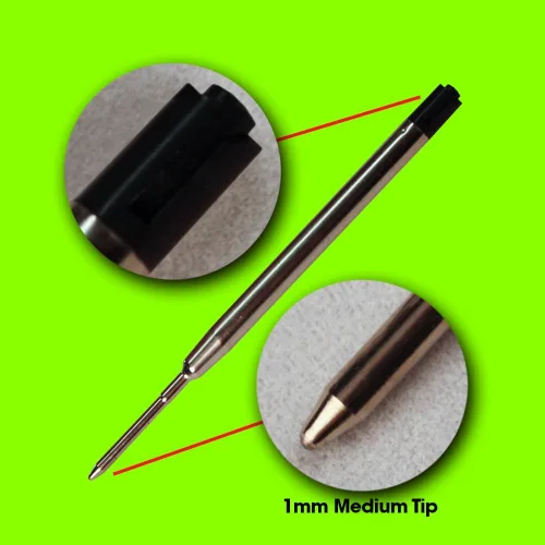Miniatura 3 de Jaymo - Repuesto para bolígrafo Parker 1950369, mide 3.875 pulgadas de largo, repuesto para bolígrafo G2, 12, color negro Parker negro 12