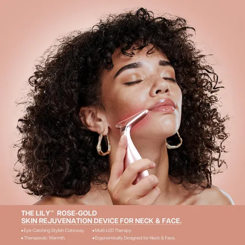 Miniatura 2 de VRAIKO Lily - Masajeador Facial de Cuello, Masajeador de Belleza para Rejuvenecimiento de la Piel, Herramienta de Spa Facial 3-en-1 para el Hogar