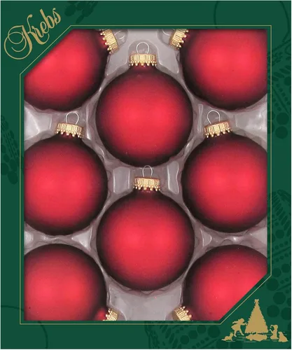 Miniatura 22 de Christmas by Krebs - Esferas de vidrio para Navidad, fabricadas en Estados Unidos, de diseño y sin uniones Brillante Victoria Azul