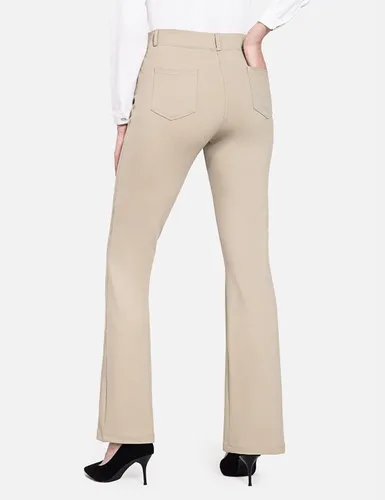 Miniatura 2 de BALEAF Pantalones de yoga para mujer pantalones elásticos para el trabajo negocios casual pierna rectacorte de bota con 4 bolsillos