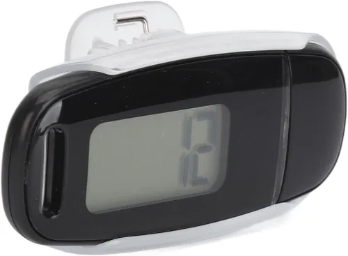 Miniatura 6 de Contador de pasos Pantalla LCD grande recargable por USB preciso portátil ligero podómetro con cordón para mujeres, hombres y niños (negro)