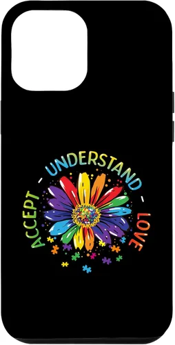 Miniatura 6 de Funda para iPhone 11 con diseño de flores ASD y arcoíris para concienciación sobre el autismo
