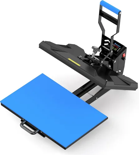 Miniatura 10 de Delclynee Máquina de prensa de calor de alta presión de 15 "x 15" para camisetas, impresora de sublimación digital de calidad industrial para vinilo