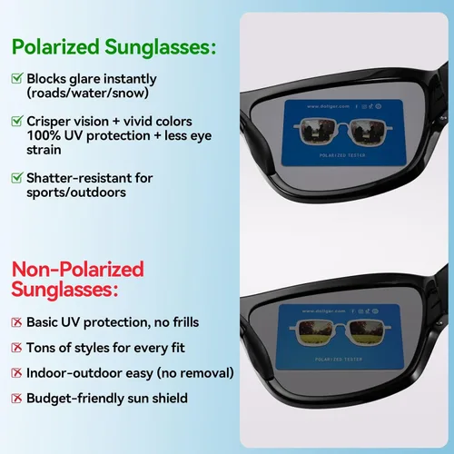 Miniatura 3 de Dollger Lentes de sol deportivos polarizados para hombres y mujeres, protección UV400, para correr, pesca, ciclismo, conducción, golf