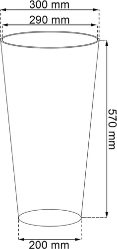 Miniatura 3 de 11.8 inch de diámetro TUBUS SLIM, gris hormigón Series maceta de flores