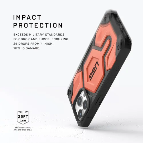 Miniatura 3 de URBAN ARMOR GEAR UAG Funda [Versión Actualizada] Compatible con Funda para iPhone 15 Pro de 6.1" Monarch Pro Negro Imán Integrado Compatible