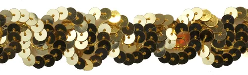 Miniatura 7 de Belagio Enterprises Sequin Trim de poliéster no elástico de 1 pulgada (rollo de 10 yardas) BQ-301-22 rojo Rojo - 22