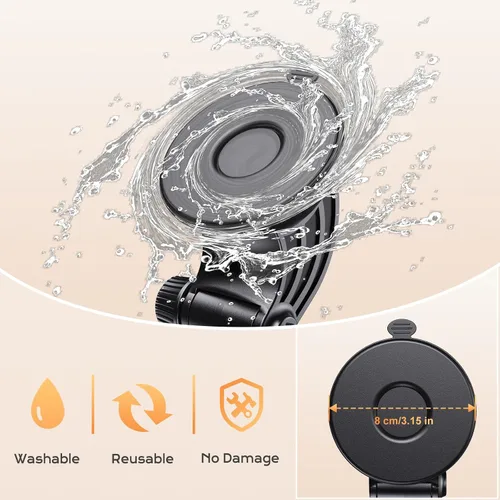 Miniatura 7 de OHLPRO Soporte para tablet para tablero de automóvil [soporte de ventosa] escritorio de pared para parabrisas, soporte ajustable para iPad mini Air