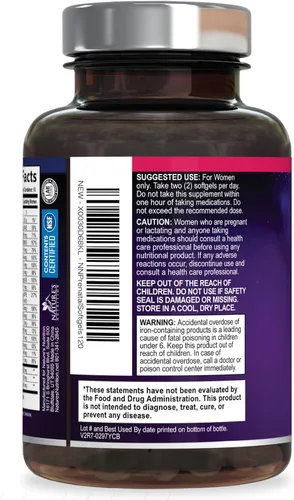 Miniatura 8 de Vitaminas prenatales con ácido fólico y DHA, apoyo al desarrollo cerebral fetal con folato y omega 3, multivitamínico prenatal para mujeres