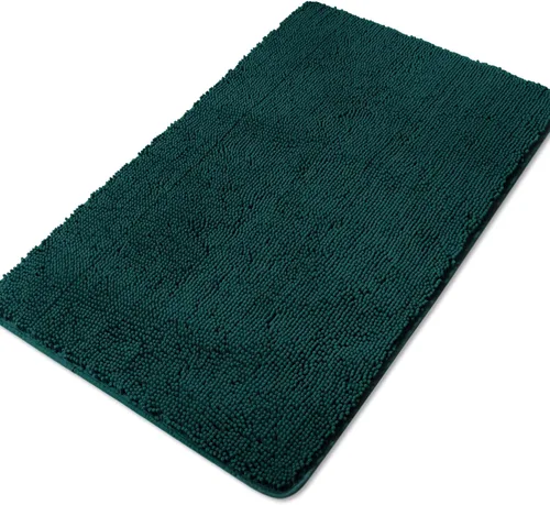 Miniatura 110 de Yeaban Alfombra de pasillo de baño de 24 x 72 pulgadas, antideslizante, alfombra de baño larga de felpilla gruesa, absorbente y lavable, alfombra