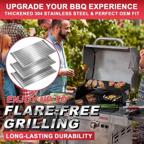 Miniatura 7 de DcYourHome Placas Emisora de Acero Inoxidable de Repuesto para Parrilla Charbroil Comercial Tru-Infrarroja 463241013 463268008 463247009 463246909