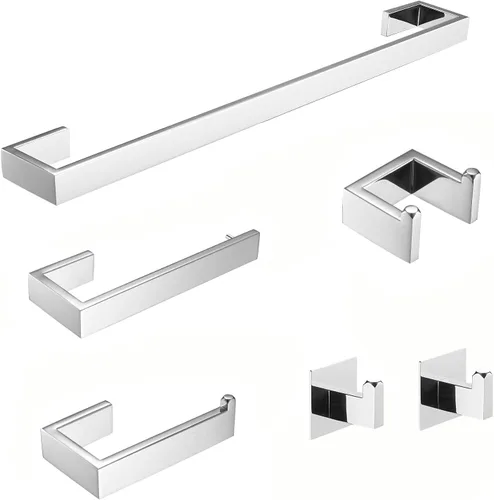 Miniatura 15 de Accesorios de baño Fapully, níquel cepillado, 100417-100421,100510