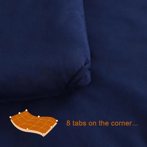 Miniatura 6 de NTBAY Edredón tamaño King, relleno de edredón alternativo al plumón, ropa de cama acolchada para todas las estaciones con pestañas en las esquinas