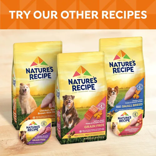 Miniatura 10 de Nature's Recipe Wet Dog Food, receta de pollo y salmón salvaje en caldo, taza de 2.75 onzas (paquete de 12)