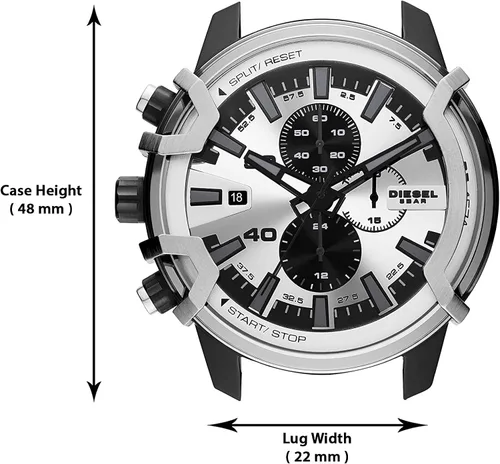 Miniatura 7 de Diesel Griffed DZ4571 - Reloj de piel con cronógrafo