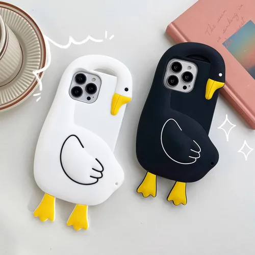 Miniatura 8 de Fundas para Celular Kawaii Compatibles con iPhone 13 Pro Max, Linda Funda de Silicona Blanda 3D de Dibujos Animados de Pera de Balsámico con Estuche