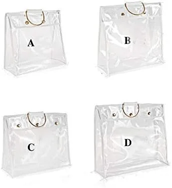 OIF Bolsa transparente para el polvo, organizador de bolso a prueba de polvo, para armario, gancho para el día de la madre (5.9 pulgadas, 12.6