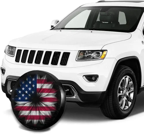 Miniatura 5 de Cubierta de neumático de repuesto personalizada, cubiertas de rueda universales personalizadas, añade tu propio texto e imagen, para Jeep, remolque
