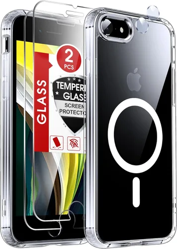 Miniatura 44 de LeYi Funda para iPhone XR: con protector de pantalla X2 + 2 funda para cámara [compatible con MagSafe] Funda protectora magnética i iphoneXR