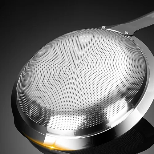 Miniatura 3 de Cuchara coladora de malla fina de acero inoxidable con mango largo, colador de malla, cuchara espumadera de grasa, filtro de aceite para alimentos