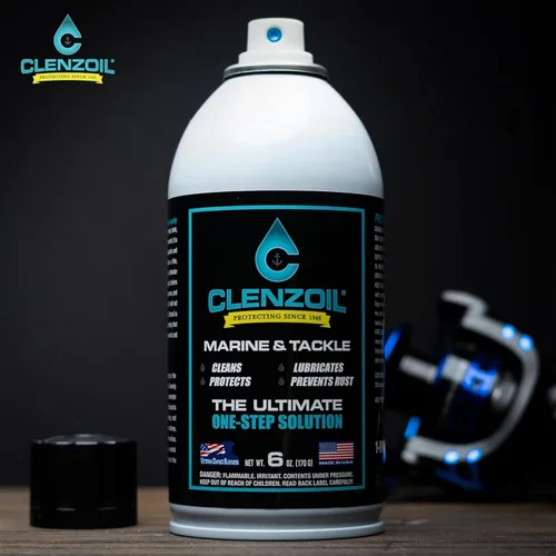 Miniatura 7 de Clenzoil Marine & Tackle - Lubricante de aceite para equipos de pesca - para carretes de cuidado de peces, motores de barcos, descensores y más