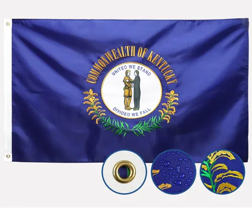 Miniatura 13 de Bandera del estado de Nuevo México de doble cara 3 x 5 para exteriores, las banderas NM de larga duración, nailon 210D resistente, rayas cosidas