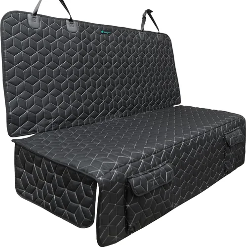 Miniatura 10 de Meginc Funda de asiento de automóvil para perro, impermeable, antideslizante, protector de banco para perros, duradera 600D a prueba de arañazos