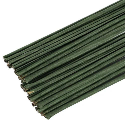 Paquete de 60 tallos florales de alambre para flores de papel calibre 2 tallos de flores para proyectos de ganchillo de 16 pulgadas, manualidades