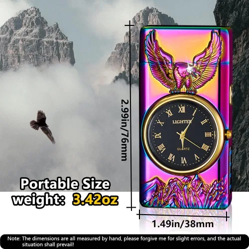 Miniatura 4 de GADATOP Eagle - Encendedor multifuncional – Arco eléctrico, plasma, resistente al viento, iluminación LED de esfera luminosa de metal a la moda