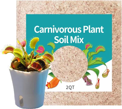Mezcla de suelo para plantas carnívoras de 2 cuartos de galón, gran tierra para macetas para plantas vivas Venus Fly Trap, plantas de jarra, rocío