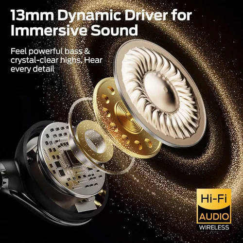 Miniatura 3 de Monster AC225 - Auriculares de oído abierto, sonido estéreo, auriculares Bluetooth 6.0 de oreja abierta, auriculares ligeros y cómodos con clip