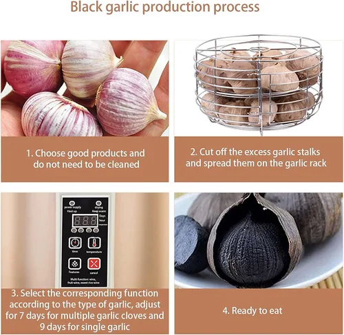 Miniatura 3 de Delicioso fermentador de ajo negro, máquina de yogur comercial de alta capacidad para el hogar, máquina de ajo negro multifunción