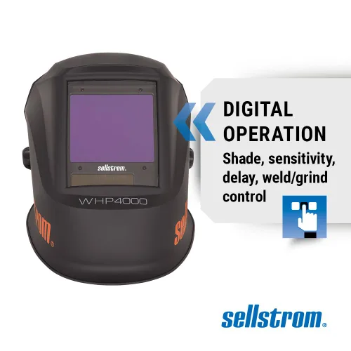 Miniatura 5 de Sellstrom Ligero, diseño ergonómico, nailon, tecnología de lente azul extragrande, comodidad durante todo el día, excelente claridad óptica, casco